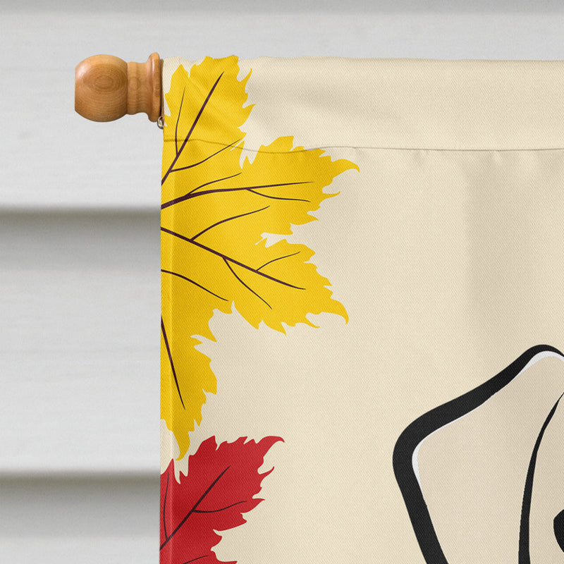 Yellow Labrador Thanksgiving Flag Canvas House Size BB2028CHF