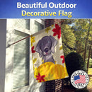 Weimaraner Thanksgiving House Flag 28x40 Porch Sleeve Pole Decorative Outside Yard Banner Artwork Wall Hanging, Polyester