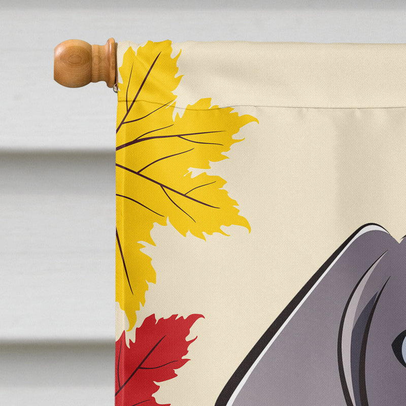 Weimaraner Thanksgiving Flag Canvas House Size BB2037CHF