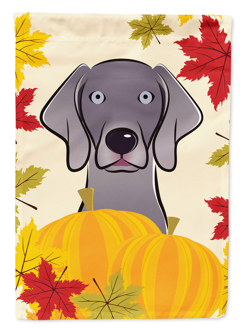 Weimaraner Thanksgiving Flag Canvas House Size BB2037CHF