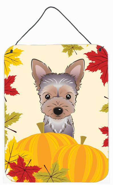 Yorkie Puppy Thanksgiving Wall or Door Hanging Prints BB2038DS1216