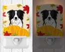 Border Collie Thanksgiving Ceramic Night Light BB2047CNL