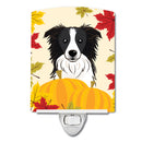 Border Collie Thanksgiving Ceramic Night Light BB2047CNL