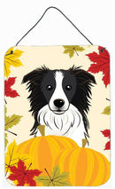 Border Collie Thanksgiving Wall or Door Hanging Prints BB2047DS1216