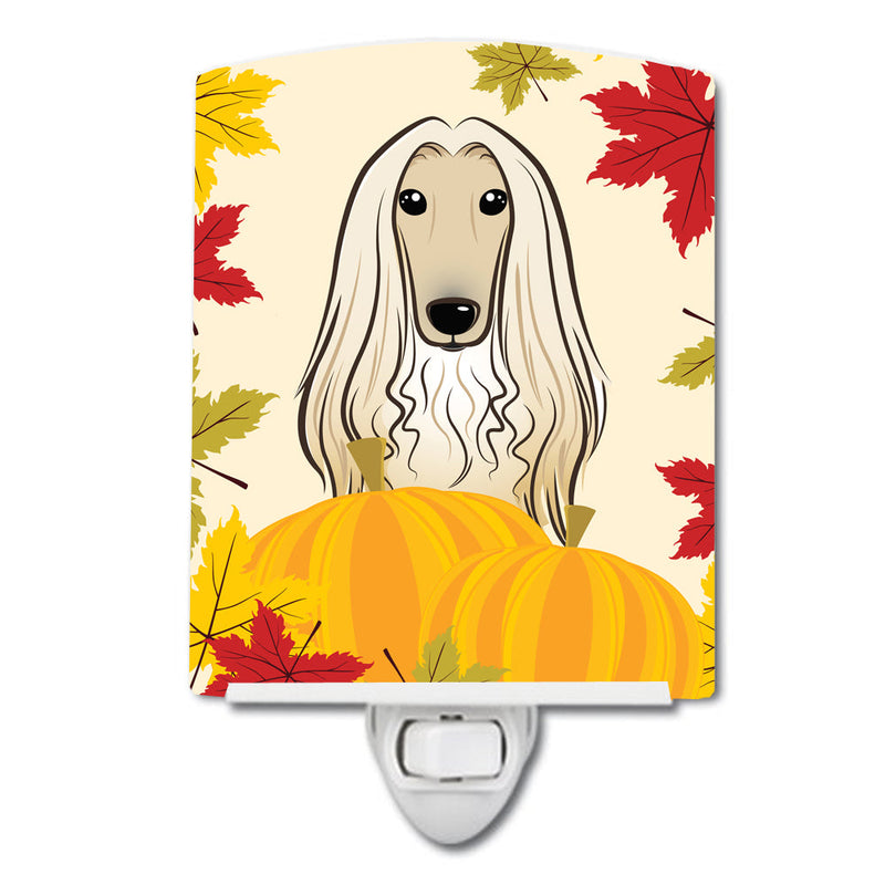 Afghan Hound Thanksgiving Ceramic Night Light BB2050CNL