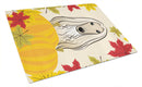 Afghan Hound Thanksgiving Glass Cutting Boards – Durable, Decorative Kitchen Art Large BB2050LCB