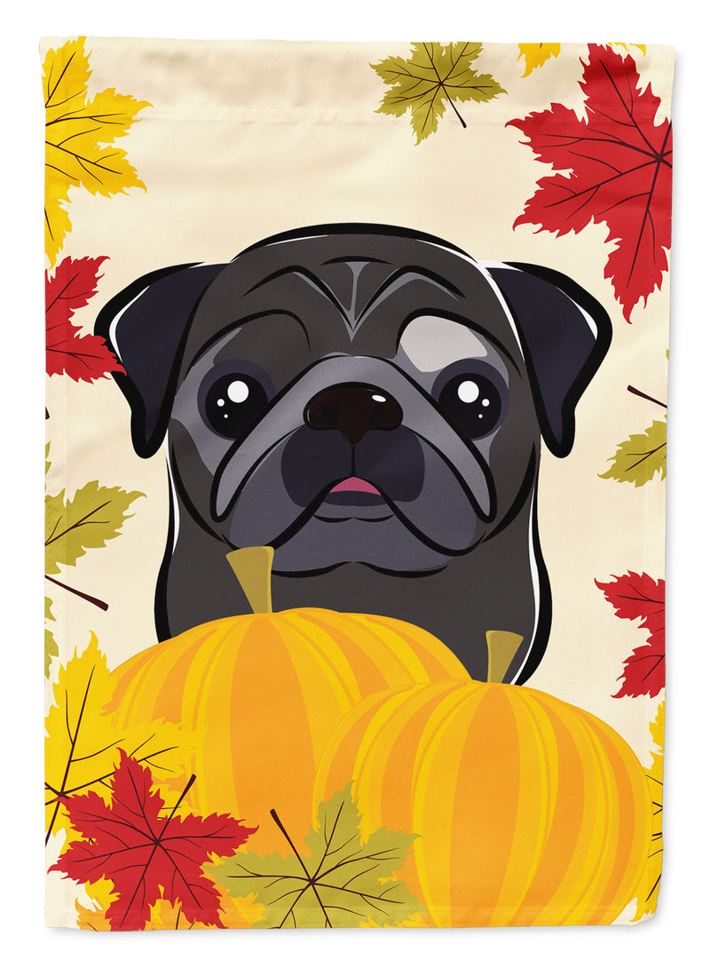 Black Pug Thanksgiving Garden Flag – Decorative Outdoor Yard Flag BB2069GF