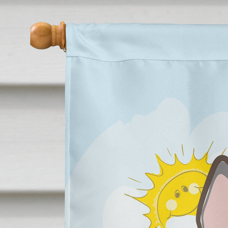 Alaskan Malamute Summer Beach Flag Canvas House Size BB2086CHF