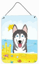Alaskan Malamute Summer Beach Wall or Door Hanging Prints BB2086DS1216