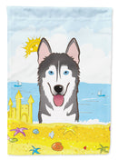 Alaskan Malamute Summer Beach Garden Flag – Decorative Outdoor Yard Flag BB2086GF