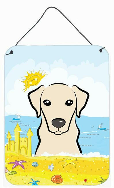 Yellow Labrador Summer Beach Wall or Door Hanging Prints BB2090DS1216