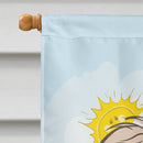 Borzoi Summer Beach Flag Canvas House Size BB2096CHF