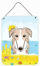 Borzoi Summer Beach Wall or Door Hanging Prints BB2096DS1216
