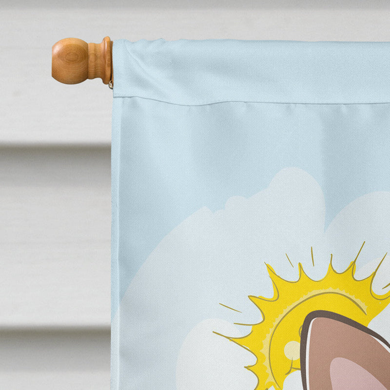 Yorkie Puppy Summer Beach Flag Canvas House Size BB2100CHF