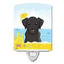 Black Labrador Summer Beach Ceramic Night Light BB2103CNL
