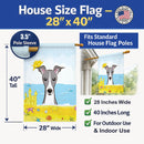 Italian Greyhound Summer Beach House Flag 28x40 Porch Sleeve Pole Decorative Outside Yard Banner Artwork Wall Hanging, Polyester