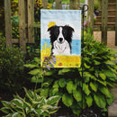 Border Collie Summer Beach Garden Flag – Decorative Outdoor Yard Flag BB2109GF