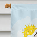 Afghan Hound Summer Beach Flag Canvas House Size BB2112CHF