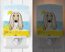 Afghan Hound Summer Beach Ceramic Night Light BB2112CNL