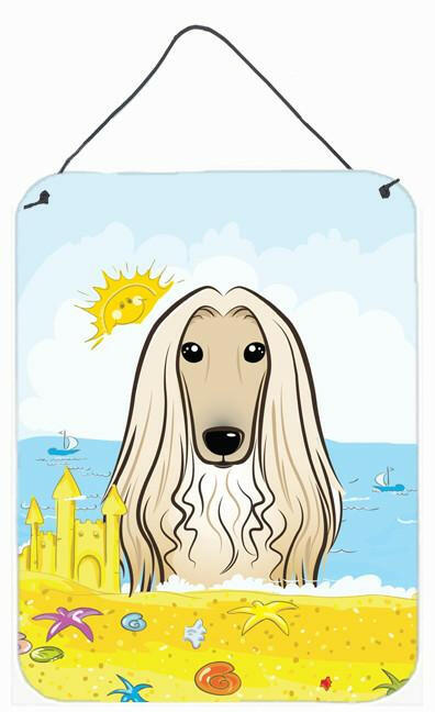 Afghan Hound Summer Beach Wall or Door Hanging Prints BB2112DS1216