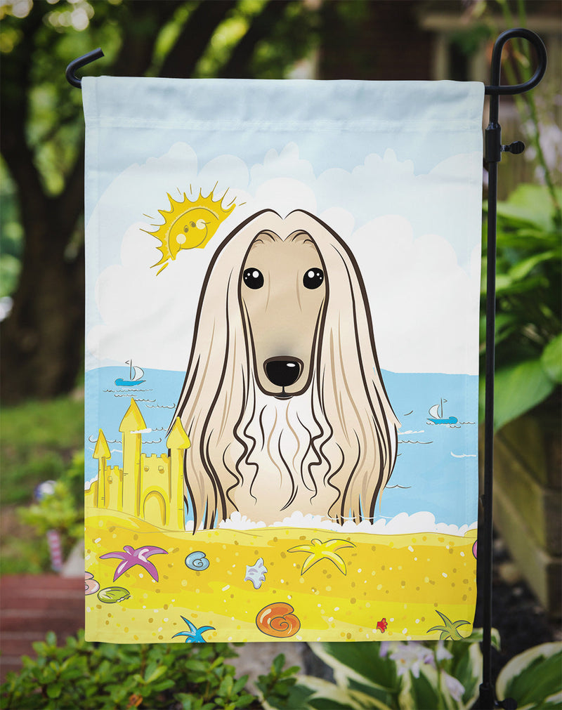 Afghan Hound Summer Beach Flag Garden Size BB2112GF