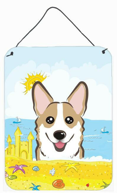 Sable Corgi Summer Beach Wall or Door Hanging Prints BB2121DS1216