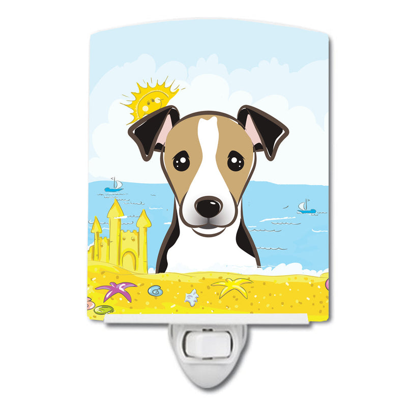 Jack Russell Terrier Summer Beach Ceramic Night Light BB2129CNL