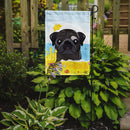 Black Pug Summer Beach Garden Flag – Decorative Outdoor Yard Flag BB2131GF