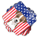 American Flag and Jack Russell Terrier Foam Coaster
