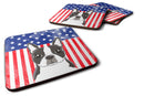 American Flag and Boston Terrier Foam Coaster