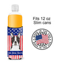 Boston Terrier   Beverage Insulator for slim cans BB2133MUK