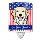 American Flag and Golden Retriever Ceramic Night Light BB2135CNL