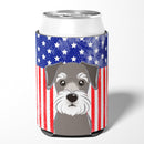 American Flag and Schnauzer Can or Bottle Hugger BB2136CC