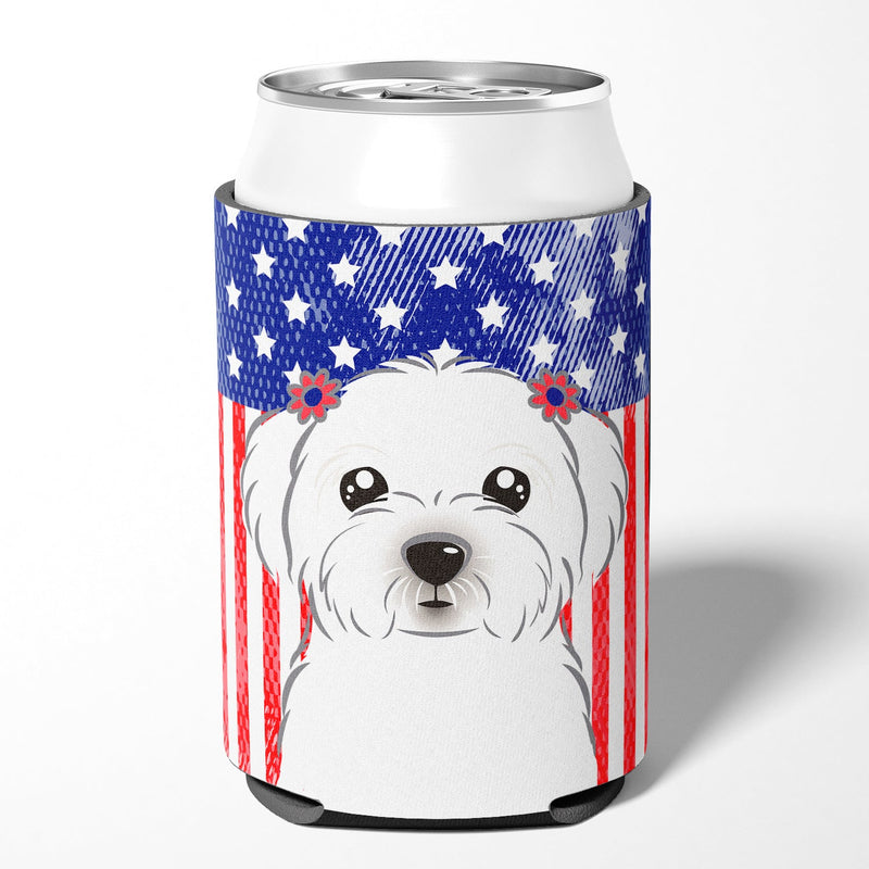 American Flag and Maltese Can or Bottle Hugger BB2138CC