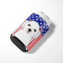 American Flag and Maltese Can or Bottle Hugger BB2138CC