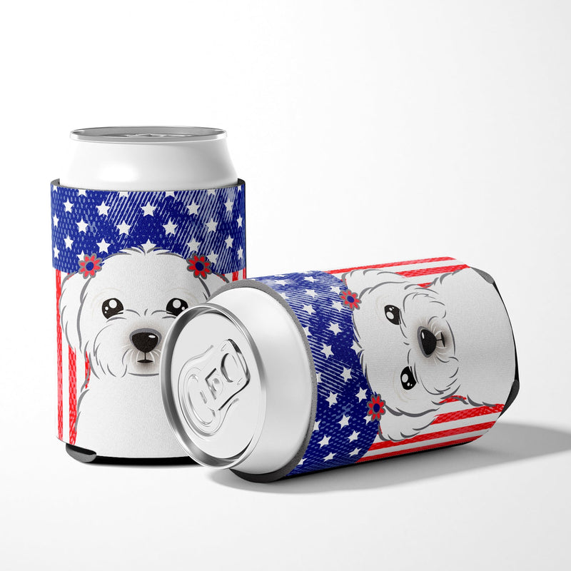 American Flag and Maltese Can or Bottle Hugger BB2138CC