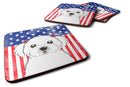American Flag and Maltese Foam Coaster