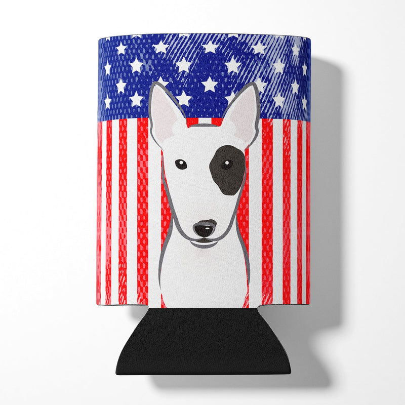 American Flag and Bull Terrier Can or Bottle Hugger BB2139CC