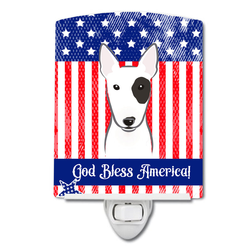 American Flag and Bull Terrier Ceramic Night Light BB2139CNL