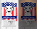 American Flag and Dalmatian Ceramic Night Light BB2140CNL