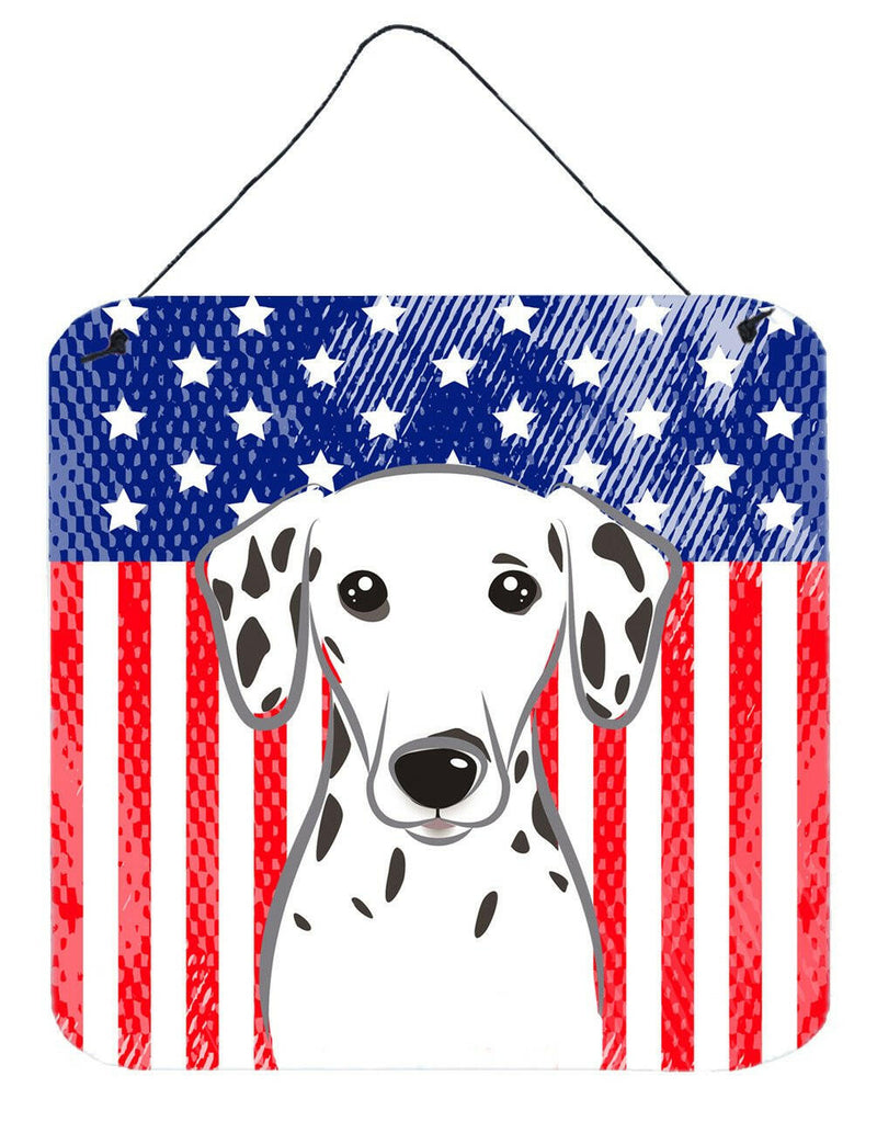 American Flag and Dalmatian Wall or Door Hanging Prints BB2140DS66