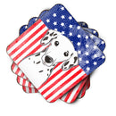 American Flag and Dalmatian Foam Coaster