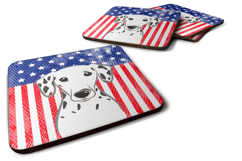 American Flag and Dalmatian Foam Coaster