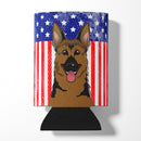 American Flag and German Shepherd Can or Bottle Hugger BB2141CC