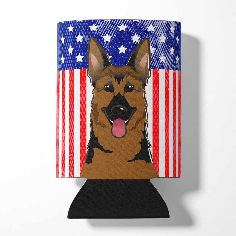 American Flag and German Shepherd Can or Bottle Hugger BB2141CC