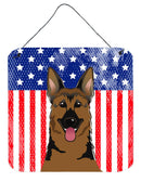 American Flag and German Shepherd Wall or Door Hanging Prints BB2141DS66