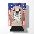 American Flag and Cocker Spaniel Can or Bottle Hugger BB2146CC