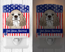 American Flag and Cocker Spaniel Ceramic Night Light BB2146CNL