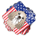 American Flag and Cocker Spaniel Foam Coaster