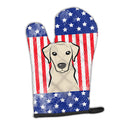 American Flag and Yellow Labrador Oven Mitt BB2152OVMT